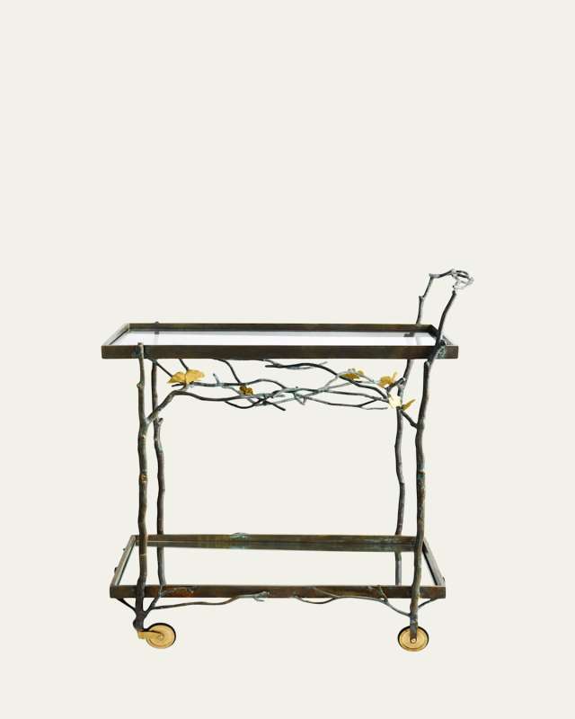 Butterfly Ginkgo Bar Cart